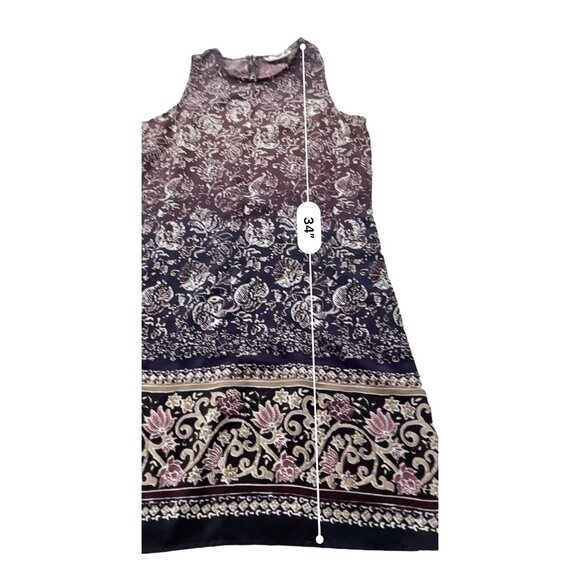 VTG Y2KSarah Richards  Dress Womens 9 Brown Sleeveless Floral Grunge 90s Cottage - Picture 9 of 9